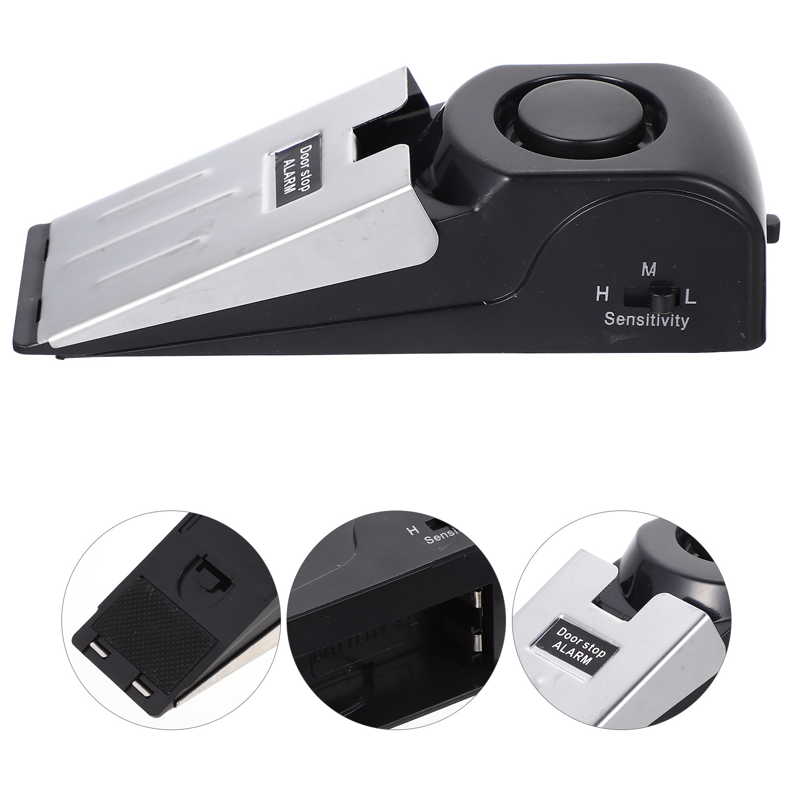 Door Stop Alarm - Press-type Stopper Safety Alarm Home Door