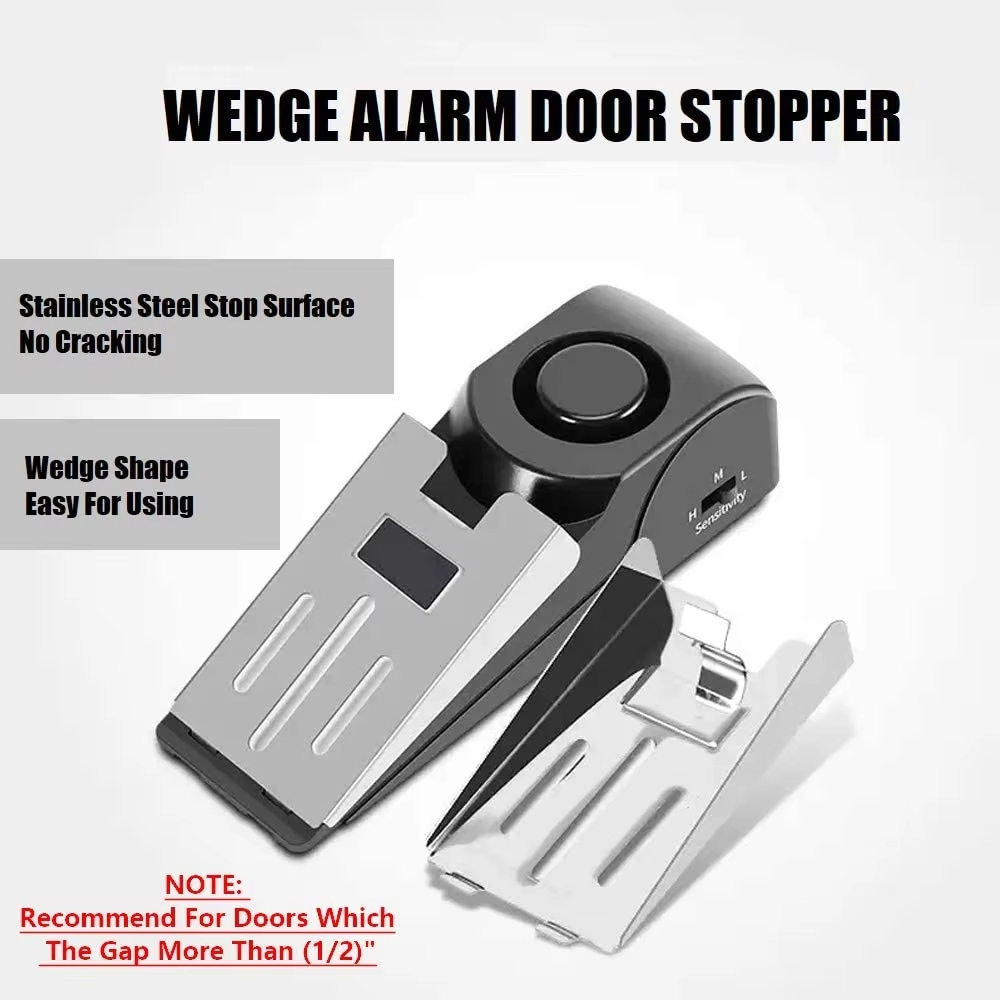 Upgraded 120dB Portable Wedge  - Door Stop Alarm recension och pris