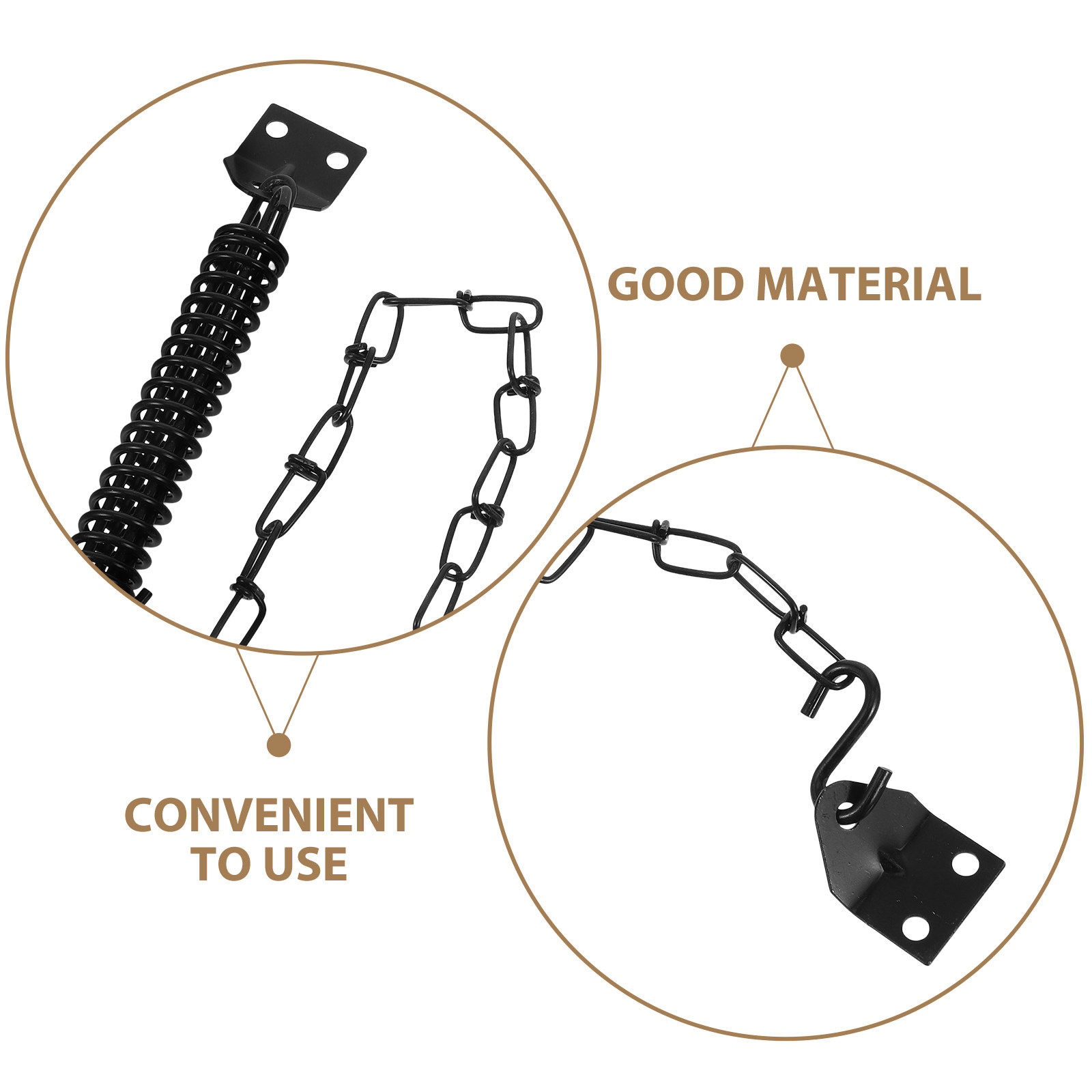 2Set Stainless Steel Windproof - Security Chain Door recension och pris