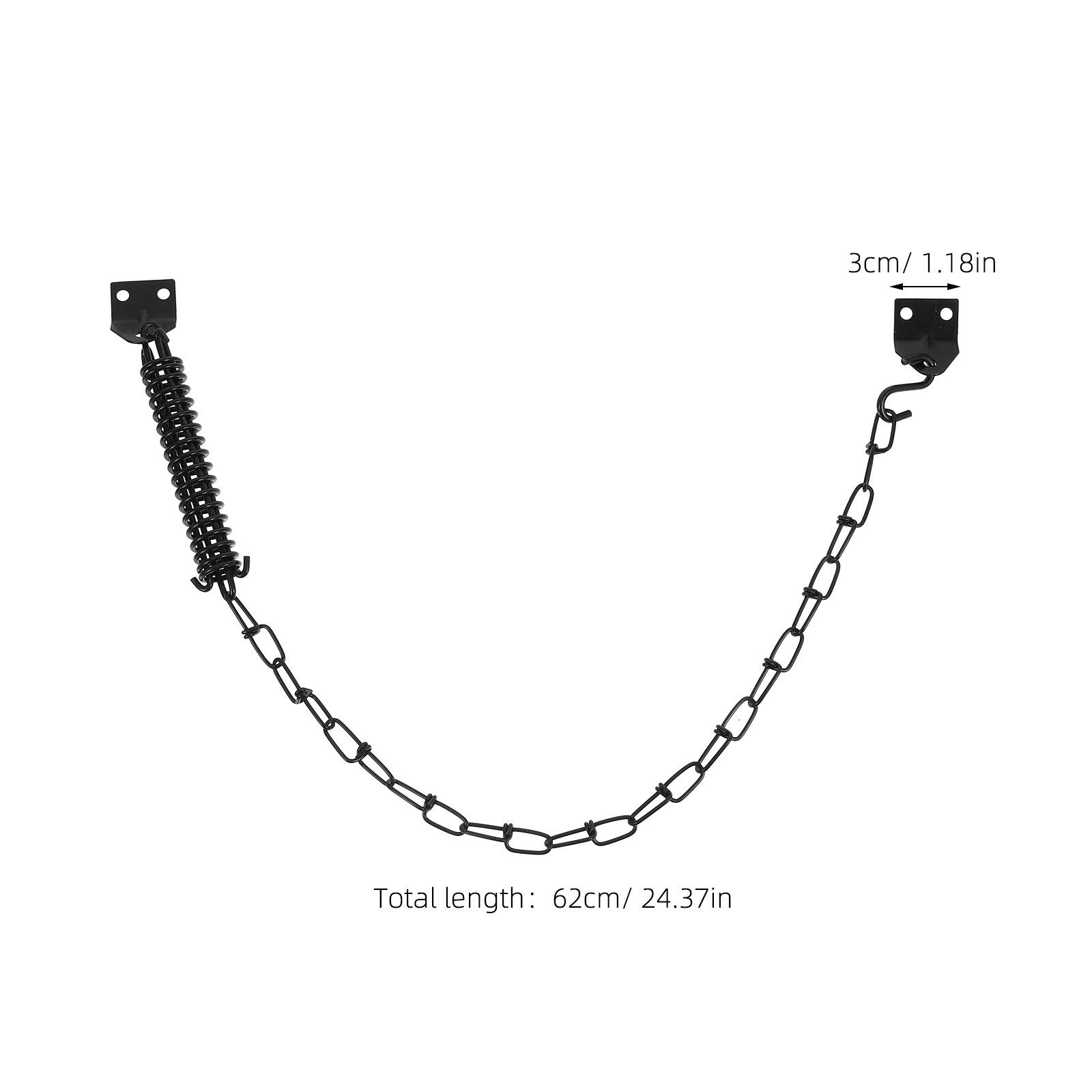 2Set Stainless Steel Windproof - Security Chain Door recension och pris