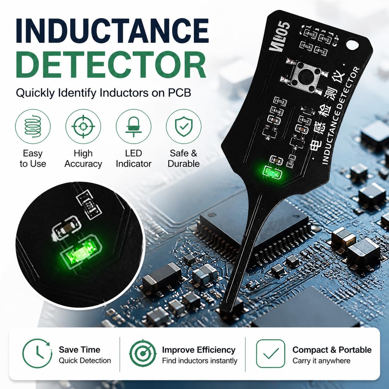 W01 Type C Inductance Tester M - Co Detector Plug recension och pris