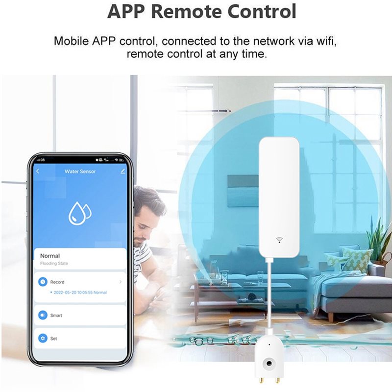 DTEN-Tuya WIFI Smart Water Lea - Water Alarm Sensor recension och pris