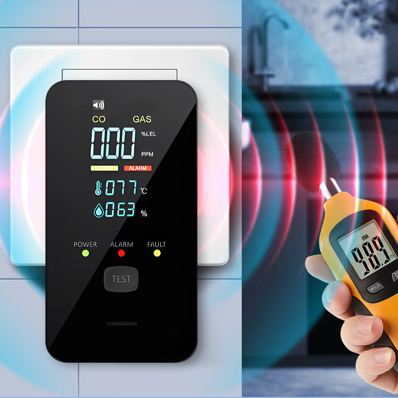 Natural Gas & Carbonn Monoxide - Co Detector Plug recension och pris