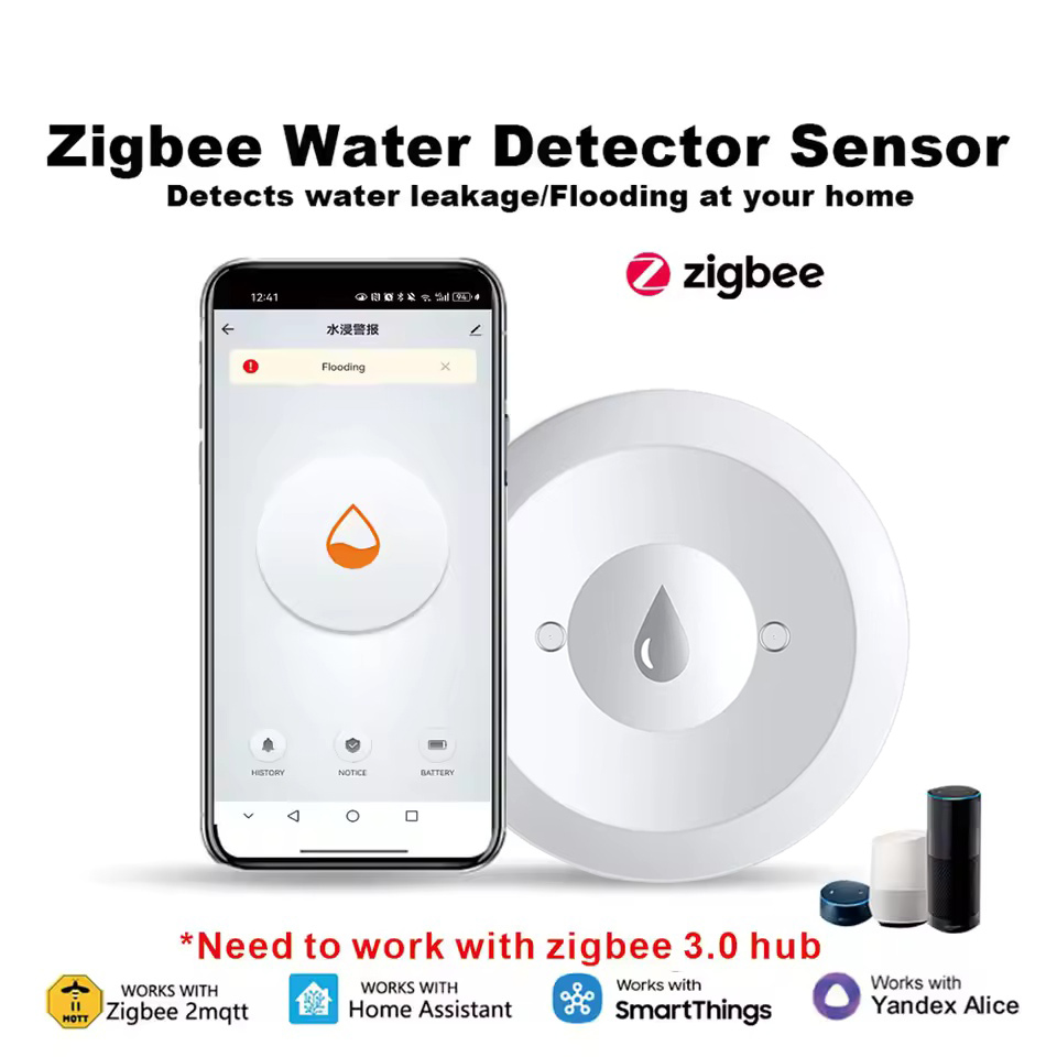 Work With Tuya ZigBee 3.0 Wate - Water Alarm Sensor recension och pris