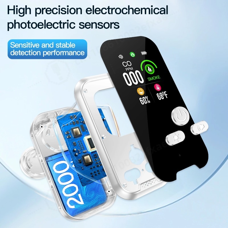 Portable 6 in 1 Gas Detector A - Co Detector Plug recension och pris